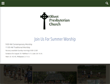 Tablet Screenshot of olivetpresbyterian.org